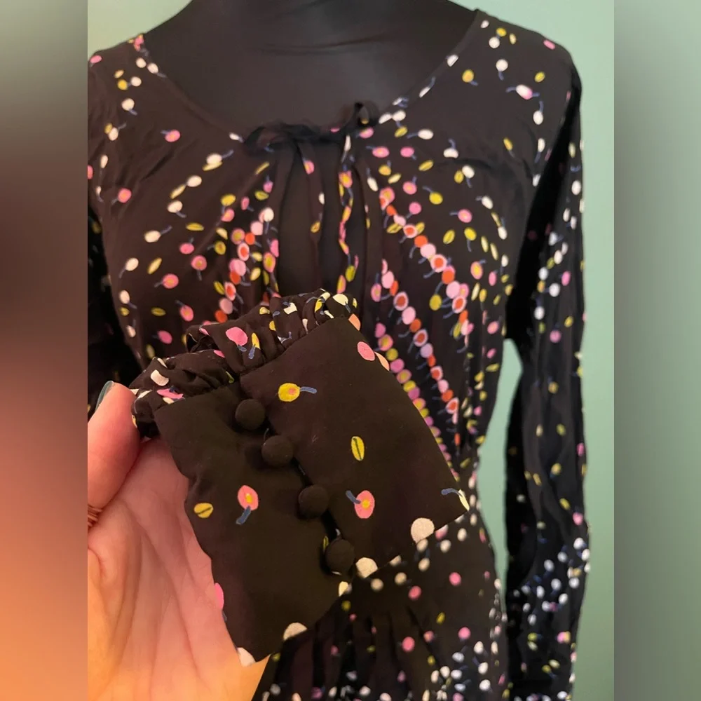 Free People Black Multi-Color Mini Dress - Picture 12 of 15